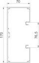 Кабель-канал 170х70 L2000 алюминий Rapid 80 GA-S70170RW бел. OBO 6279100