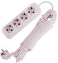 Удлинитель 4х10м с заземл. 16А IP20 Lezard 720-0410-401