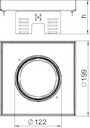 Рамка кассетная RKFN2 UZD3 4 200х200мм 4VS20 OBO 7409372