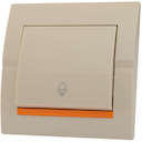 Кнопка звонка Дери крем. Lezard 702-0303-103