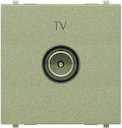 Механизм розетки TV 2мод. Zenit простой шампань ABB 2CLA225070N1901