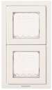 Рамка 2-м 2мод. Zenit монтажная + набор монтаж. IP55 FM бел. ABB 2CLA327200N1101
