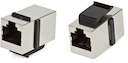 Адаптер CA2-KJ-C5e-SH-WH (coupler) проходной RJ45(8P8C) формат Keystone Jack кат.5e 4 пары экран. бел. Hyperline 44822