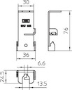 Фиксатор универс. 75х36х2 SHU M12 DD OBO 6015324