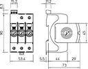 Устройство защиты от импульсных перенапр. УЗИП 280В SurgeController V20-2+NPE+FS-280 2 пол. OBO 5095332
