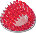 Светильник DLS-P110 "Peonia" GU5.3 CHROME/RED Fametto 10731