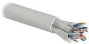 Кабель UUTP12W-C5-S24-IN-LSZH-GY (UTP12W-C5-SOLID-IN-LSZH) витая пара U/UTP кат.5 12 пар (4 пары (24 AWG)х3) ож (solid) кажд. 4х парник - LSZH обол.; LSZH нг(А)-HF (-20град.C - +60град.C) сер. Hyperline 46950