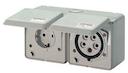 Блок наружной уст. 16А 5P 6ч IP44 400В; 2Р+Е SCHUKO 220В Cepex Mennekes 4202