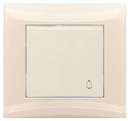 Выключатель кнопочный 1-кл. СП 10А IP20 V01-12-Z11-S крем. Volsten 9023