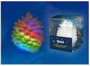 Гирлянда светодиодная «Шишка» ULD-F004 RGB PINE CONE на батарейке 6.5х8см Uniel UL-00001443