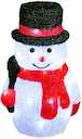 ULD-M1827-030/STA WHITE IP20 SNOWMAN-3 Фигура светодиодная «Снеговик-3», 30 светодиодов, размер 18*15*27 см, цвет свечения-белый, IP20.