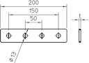Пластина соединительная 200х40х4 GMS 4 VP V2A OBO 1124689