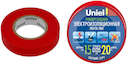 Лента изоляционная UIT-135P 20/15/01 RED 20м/15мм крас. Uniel 04487