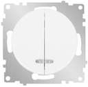 Механизм выключателя 2-кл. СП Florence 10А IP20 с подсветкой бел. OneKeyElectro 2172779