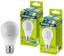 Лампа светодиодная LED-A60-10W-E27-3000K грушевидная ЛОН 172-265В Ergolux 12148