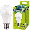 Лампа светодиодная LED-A60-12W-E27-6500K грушевидная ЛОН 172-265В Ergolux 12880