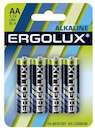 Элемент питания алкалиновый LR6 BL-4 LR6 BL-4 1.5В Alkaline (блист.4шт) Ergolux 11748