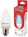 Лампа светодиодная 9Вт свеча E27 230В 6500К 880лм ЭКОНОМКА Eco_LED9wCNE2765