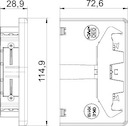 Заглушка кабель-канала торцевая Rapid 80 70х110мм GK-E70110WA серебр. бел. OBO 6274374