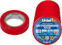 Лента изоляционная UIT-135P 10/15/10 RED 10м 15мм 0.135мм (уп.10шт) красн. Uniel 04520