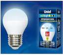 Лампа светодиодная LED-G45-6W/NW/E27/FR/MB PLM11WH форма "шар" мат. Multibright бел. 4000К 100-50-10 упак. картон Uniel UL-00002378
