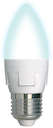 Лампа светодиодная LED-C37 7W/NW/E27/FR PLP01WH форма "свеча" мат. серия "ЯРКАЯ" бел. 4000К упак. картон Uniel UL-00002412
