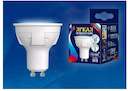 Лампа светодиодная LED 6вт 175-250В Форма JCDR матовый 500Лм GU10 4000К Uniel ЯРКАЯ
