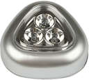 Светильник-ночник DTL-358 Светлячок/Silver/3LED/3АА пушлайт питание от 3-х батареек ААА (в комплект не входят) серебр. Uniel UL-00001989