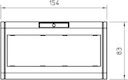 Рамка 3-м с полем для маркировки 170х86мм ADR-45 3 RW бел. OBO 6258046