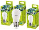 Лампа светодиодная LED-G45-9W-E27-3К Шар 9Вт E27 3000К 172-265В Ergolux 13176