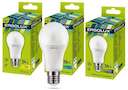 Лампа светодиодная LED-A60-17W-E27-6К ЛОН 17Вт грушевидная E27 6500К 172-265В Ergolux 13181