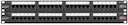 Патч-панель 19дюйм 2U 48 портов кат.5e (класс D) 100МГц RJ45/8P8C 110/KRONE T568A/B неэкран. с органайзерами черн. NIKOMAX NMC-RP48UD2-2U-BK