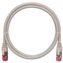 Патч-корд S/FTP 4 пары кат.6a (класс Ea) 500МГц 2хRJ45/8P8C BC (чистая медь) 26AWG (7х0.165мм) LSZH нг(А)-HFLTx сер. 0.3м NIKOMAX NMC-PC4SA55B-003-C-GY