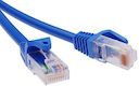 Патч-корд неэкранированный CAT6 U/UTP 4х2, LSZH, синий, 0.5м