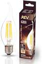 Лампа светодиодная FC37 E27 5Вт 480лм 2700К PREMIUM (FILAMENT) филамент теплый свет свеча на ветру REV 32428 7