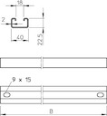Рейка профильная CPS4 SPR1195 FT OBO 6007319