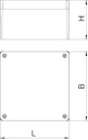 Распределительная коробка ALU 160x160x90