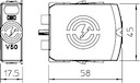 Вставка 385В CombiController V50V50-0-385 OBO 5093510