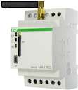Реле дистанц. управления SIMply MAX Р02 (встроенный GSM-коммуникатор; 2 вх. и 2 вых.; mini-USB; реле для дист. открытия въездных ворот; шлагбаумов с помощью вызова с телефона (функция CLIP); 3 модуля; монтаж на DIN-рейке) F&F EA15.001.002