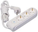 Удлинитель 3х10м с заземл. 16А защ. шторки Makel N3310083