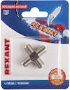 Переходник антенный 4-гнезда F четверник блист. Rexant 06-0023-A