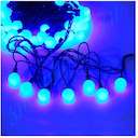 Гирлянда "Шарики" 100 LED 2.4см наружняя соед. до 3 мод. син. SHLights 4690601004321