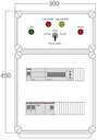Щит управления электрообогревом HS 1х1700 D850 (с терморег.) ПСО DEVIbox DBS001