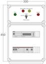 Щит управления электрообогревом HS 2х2800 D850 (с терморег.) ПСО DEVIbox DBS014
