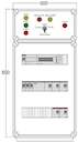 Щит управления электрообогревом HS 5х2800 D850 (с терморег.) ПСО DEVIbox DBS017