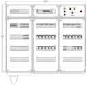 Щит управления электрообогревом HS 21х2800 D850 (с терморег.) ПСО DEVIbox DBS023