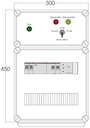 Щит управления электрообогревом HS 1х2800 D316 (с терморег. и датч. темп.) ПСО DEVIbox DBS085