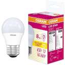 Лампа светодиодная LED STAR CLASSIC P 75 8W/830 8Вт шар 3000К тепл. бел. E27 806лм 220-240В матов. пласт. OSRAM 4058075210868