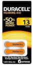 Элемент питания для слуховых аппаратов ZA13-6BL (блист.6шт) Duracell Б0039180