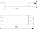 Пластина монтажная для лючка GE2F тип A MTGE2F 2A сталь OBO 7407841